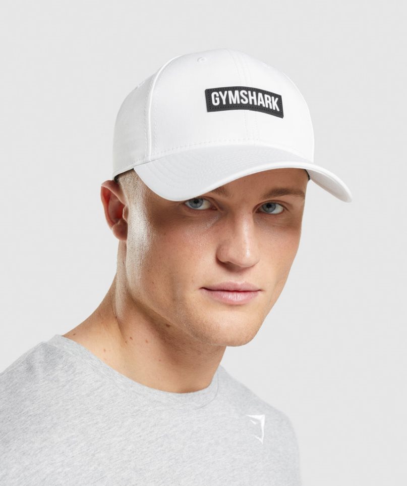 Gymshark Snapback Caps White | NZ 8GJIYD